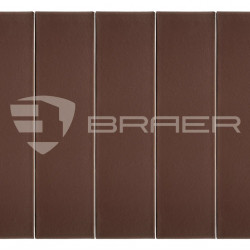 Кирпич лицевой BRAER коричневый гладкий, 250х120х65 мм, 1НФ