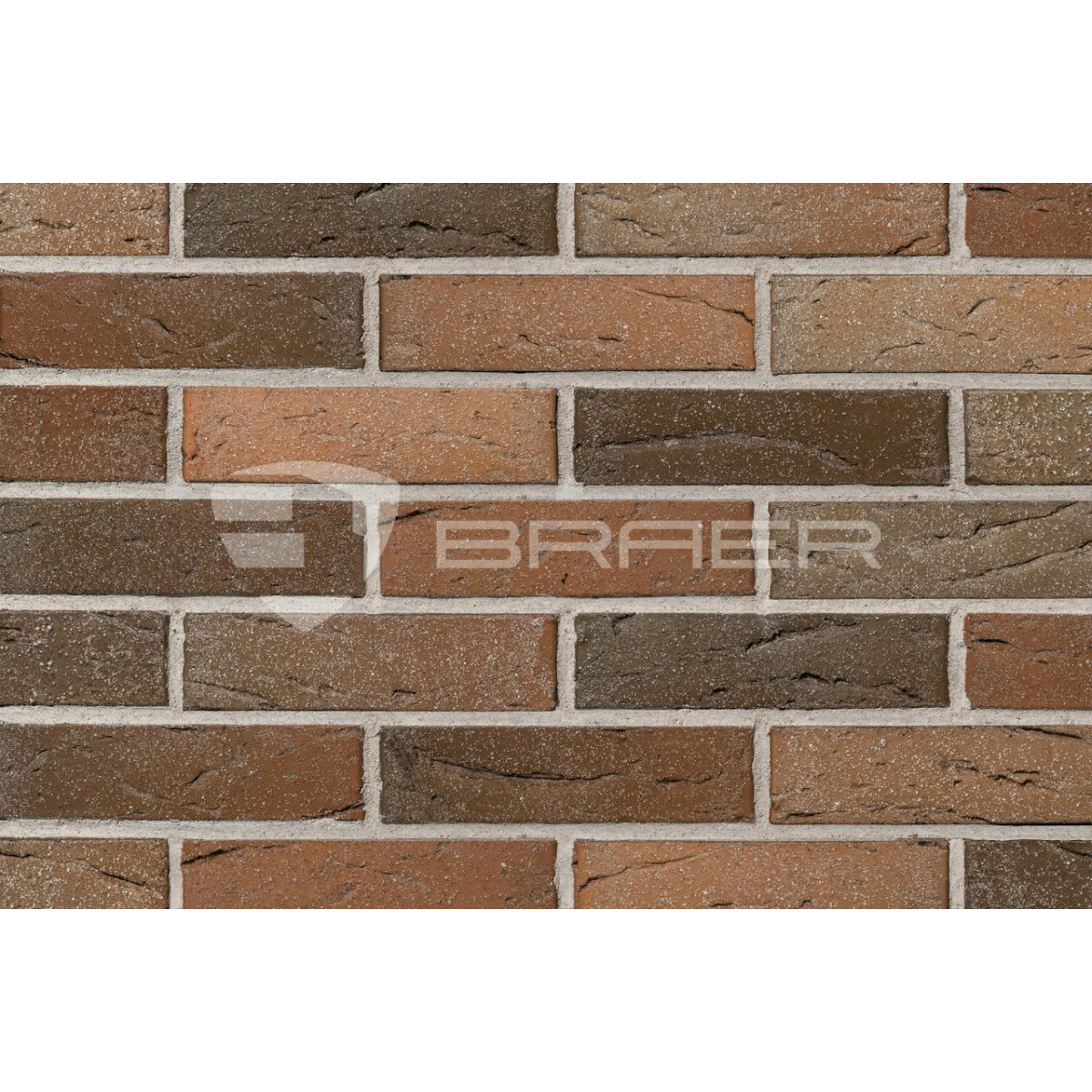 Кирпич лицевой BRAER М125 0,7НФ БРАЕР кладка кора дуба с песком  в интернет магазине Апельсин строй г. Орел