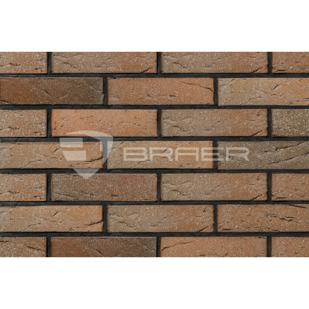 Кирпич лицевой BRAER М125 0,7НФ БРАЕР кладка кора дуба с песком  в интернет магазине Апельсин строй г. Орел