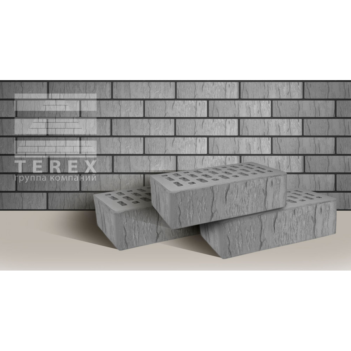 Кирпич керамический лицевой Terex Серый Шале 1НФ/УС  в интернет магазине Апельсин строй г. Орел