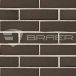 Кирпич лицевой BRAER коричневый гладкий, 250х120х65 мм, 1НФ
